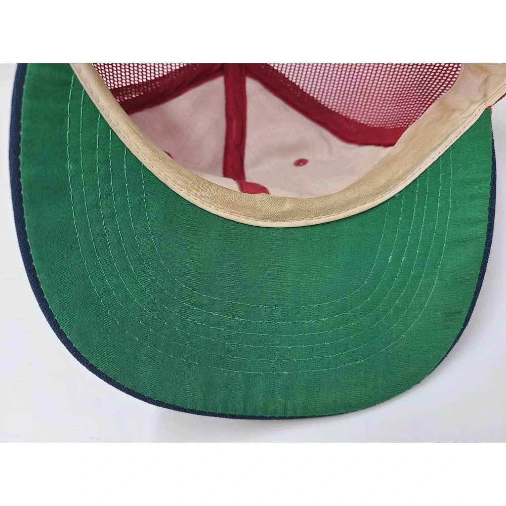 Vintage‎ Minnesota Twins Twins Enterprise Mesh Trucker Snapback Hat Cap MLB Red